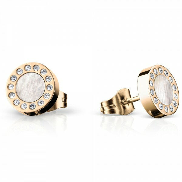 Bering Damen Ohrstecker Arctic Symphony mit Zirkonia und Perlmutt Rosegold 707-259-05