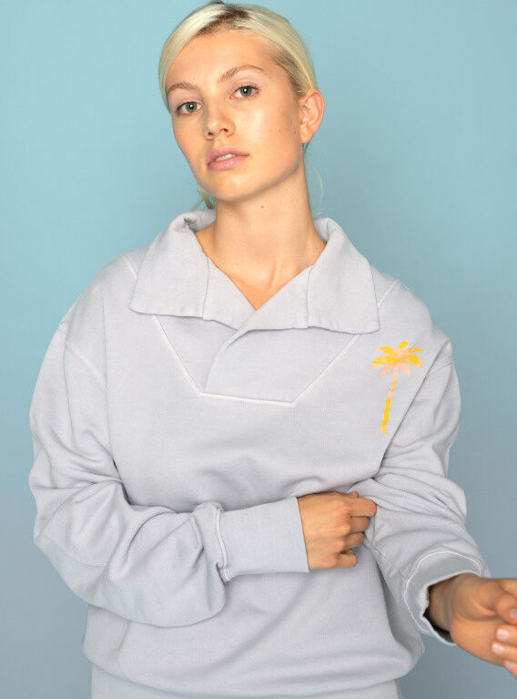 Sweatshirt mit Kragen